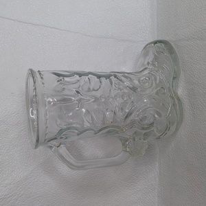 Libbey of Canada Clear Glass Boot Shaped Mug